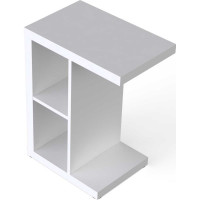 Приставной стол Гуд ЛАКК Энкель 2 полки, 47x60x30, белый S00166