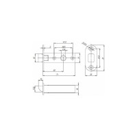 Защелка PUNTO PLASTPL45-R25 (PL45-R25) (врезная) SN матовый никель 41647