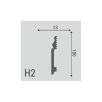 Плинтус напольный Де-Багет XPS POLYMER Н 2 00-00106136