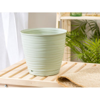 Горшок для цветов Idiland saffron 5.4 л, с поддоном, светло-зеленый 221610317