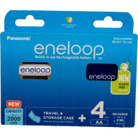 Аккумулятор Panasonic eneloop BK-3MCDEC4BE 2000mAh AA R6 +футляр BL4 УТ-00000799