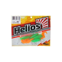 Твистер Helios hs-13-020 hybrid 2.75"/7.0 см, lime/orange, 7шт 00000130232
