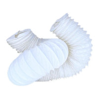 Гибкий полимерный ПВХ воздуховод PVC White 254 мм, 10 м DEC P254/10