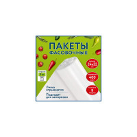 Фасовочные пакеты LAIMA 24x32 см комплект 400 шт, пнд 9 мкм, рулон без втулки 608528