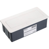 Врезной прямоугольный удлинитель GTV soft, 2xschuko, 2xusb/5v, вилка провод 1,5м, белый AE-PBSUC2GS-10