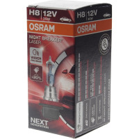Автолампа OSRAM H8 35 PGJ19-1+150% NIGHT LASER 3900K 12V, 1, 10 64212NL