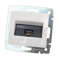 Розетка Legrand компьютерная RJ45 категория 6 UTP Legrand Valena с захватами белый 774246
