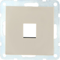 Компьютерная розетка LK Studio RJ-45, категория 5е, с накладкой, бежевый 866101-1