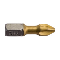 Биты фрезерованные TiN-half (10 шт; Ph2; 25 мм) D.BOR D-THT-PH02-025-010