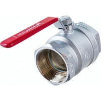 Шаровой кран Giacomini R250D 2", внутренняя/внутренняя, ручка-рычаг красный, хромированный R250X008