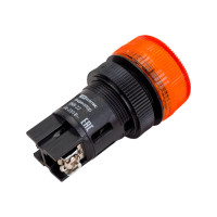 Сигнальная неоновая лампа TDM ELECTRIC ENR-22 d22мм желтый 230В цилиндр SQ0702-0014