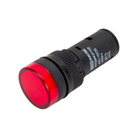 Лампа TDM ELECTRIC AD-16DS матрица, d16мм, красный, 36В, AC/DC SQ0702-0061