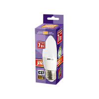 Светодиодная лампа Jazzway PLED-SP 7Вт C37 свеча 3000К теплый белый E27 560лм 230В/50Гц 1027825-2