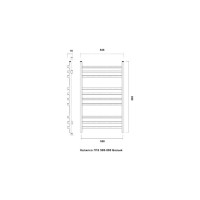 Водяной полотенцесушитель Domoterm Калипсо П10 500х800 БЕЛ