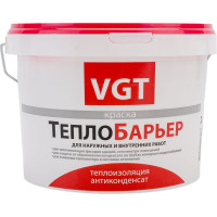 Теплоизоляционная краска VGT ТеплоБарьер ВД АК 1180 для нар/внутр.работ 2,0л 11602842