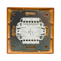 Проходной выключатель с подсветкой Lezard MIRA сосна 701-0801-114