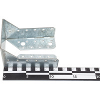 Перфорированный держатель балки ALBERTS оцинкованный, 80х120х2 мм 335359