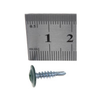 Саморезы Госкреп с пресс-шайбой, со сверлом, 4.2х16 мм, зеленые, RAL6005, 35 шт. 1-0017430