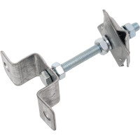 Соединительный опорный держатель-зажим EZETEK круглого проводника 8-10мм оцинковка 91073