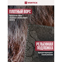 Влаговпитывающий коврик VORTEX Velur Веселые еноты 50x80 см 24242