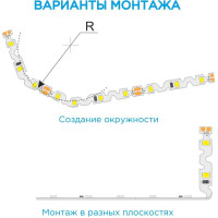 Светодиодная лента Apeyron 12В, СТ, 4,8Вт/м, smd2835, 60д/м, IP20, 400Лм/м, подложка S-типа 6мм, 10м, 4000К 00-132