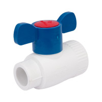 Кран шаровой Blue Ocean полипропиленовый (шар ABS) для ХВС ВР - 20x1/2 PPRF/BV-CW-B/PPR(W)-20х1/2" FT