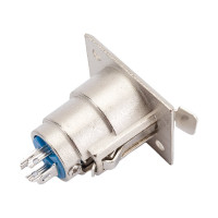 Разъем XLR 3P гнездо Pro Legend металл на корпус, PL2192