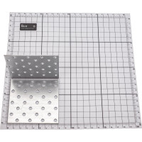 Крепежный равносторонний перфорированный уголок СВК 80x80x80 толщина 1,8 мм SVK-PFL80808018 Н0000026041