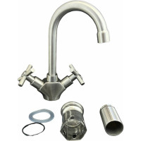 Смеситель для кухни OUTE из нержавеющей стали SUS304 двуручковый T45101