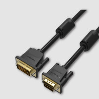 Кабель VENTION DVI-I Dual link 24+5M/VGA 15M с ферритовым фильтром - 1.5м. EACBG