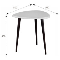 Журнальный стол Мебелик BeautyStyle 7 белый/венге 7790