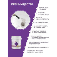 Полиуретановая универсальная гидроизоляция ECOROOM HYDRONEED серая, 20 кг 443-1-20