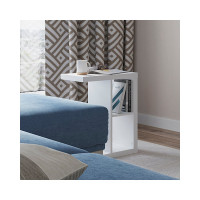 Приставной стол Гуд ЛАКК Энкель 2 полки, 47x60x30, белый S00166