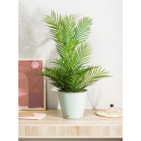 Горшок для цветов Idiland saffron 5.4 л, с поддоном, светло-зеленый 221610317