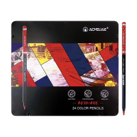 Набор цветных карандашей ACMELIAE blackwood artmate 24 цвета, в металлическом футляре 43568
