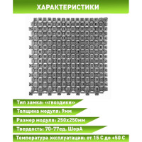 Грязезащитный придверный коврик ПластФактор OPTIMA DUOS 9, цвет серый 4630027112712