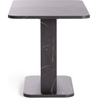 Обеденный стол Tetchair Smart ЛДСП, 105-140x68.6x75 см, мрамор блэк роял/белый 19264