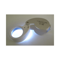 Ювелирная лупа Pro Legend 40х-25мм, с подсветкой, 2 LED PL4455
