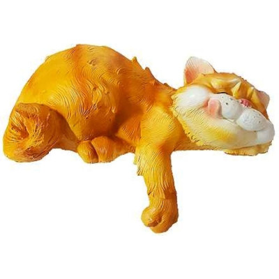 ФлораПласт Котик улыбается лапа вниз Н-9см L-25cм 041907