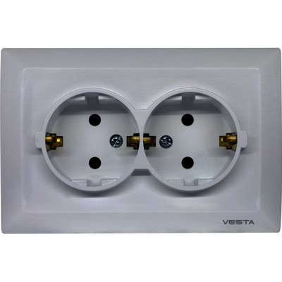 Розетка Vesta Electric Roma Silver FRZ00010111SRM