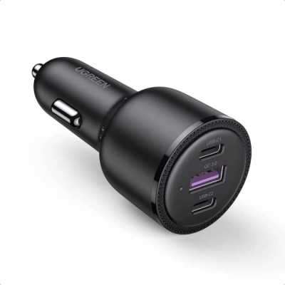 Ugreen Автомобильное зарядное устройство 2xUSB C PD+USB A 69 Вт 20467