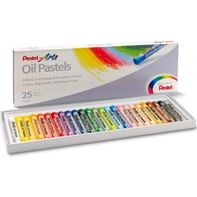 Pentel Пастель масляная в картоне 25 цв. PHN-25U 610055