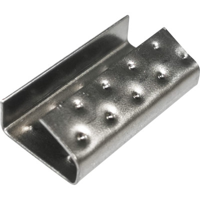 Кордленд Скрепа стальная 13x27x0,5 для ПП ленты 12мм (1000шт.) PP-13 KREP-00194
