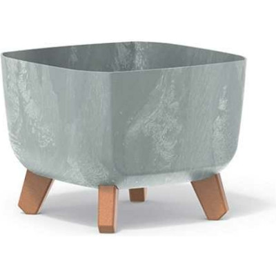 Prosperplast DGQL240E422U Кашпо на ножк GRACIA SQUARE BETON EFFECT d24d24см h187мм бетон 067365
