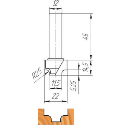 Фреза МебельДрев ФК 0152 4627198884562