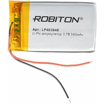 ROBITON Аккумулятор LP403048 3.7В 560мАч 15736