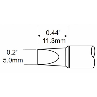 METCAL Наконечник для PS900, клин 5.0х11.3мм SFV-CH50A