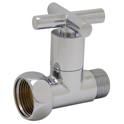 СТМ Вентиль прямой 1х1 г/ш ручка-крест для п/с хром ТЕРМО CPVM0101