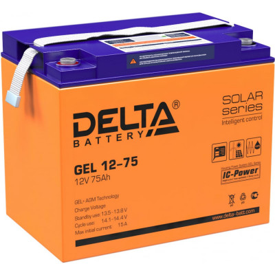 Delta Аккумуляторная батарея GEL 12-75