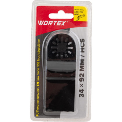 WORTEX Полотно пильное 34x92 мм дерево/пластик SMS3492W2018